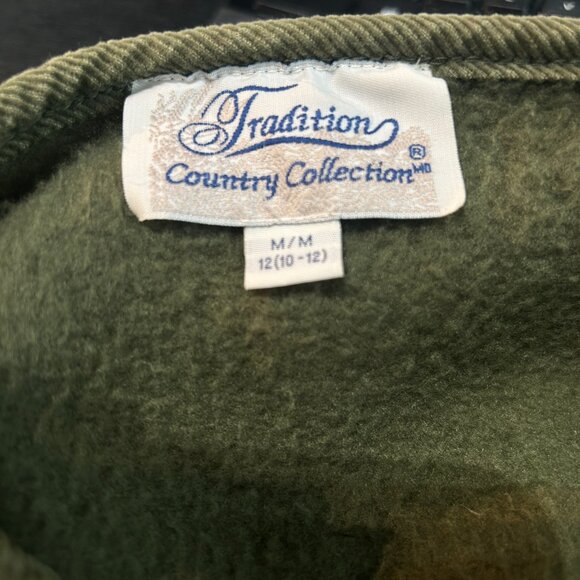 Country Collection Vtg Khaki Embroidered Cardigan • M • Boho Grannycore Eclectic - Picture 5 of 6